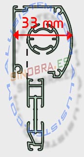 Repuesto de mosquitera compatible con el cajon de 33 mm Repuesto de mosquitera compatible con el cajon de 33 mm